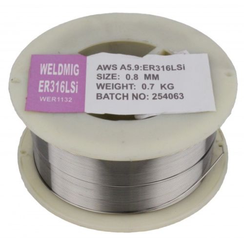 316Lsi Stainless Steel Mig Wire - 0.6mm, 0.8mm, 1.0mm and 1.2mm